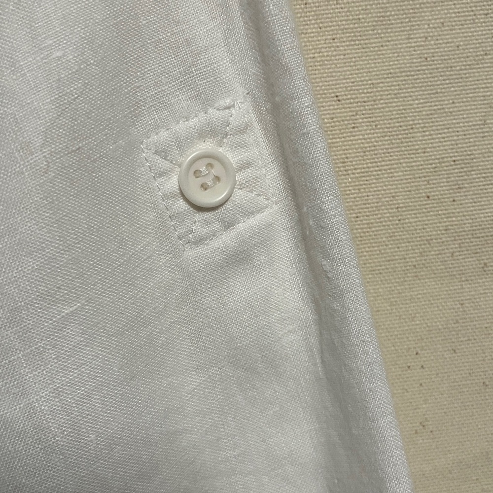 Jones New York WhiteLinen Shirt - Picture 4 of 8